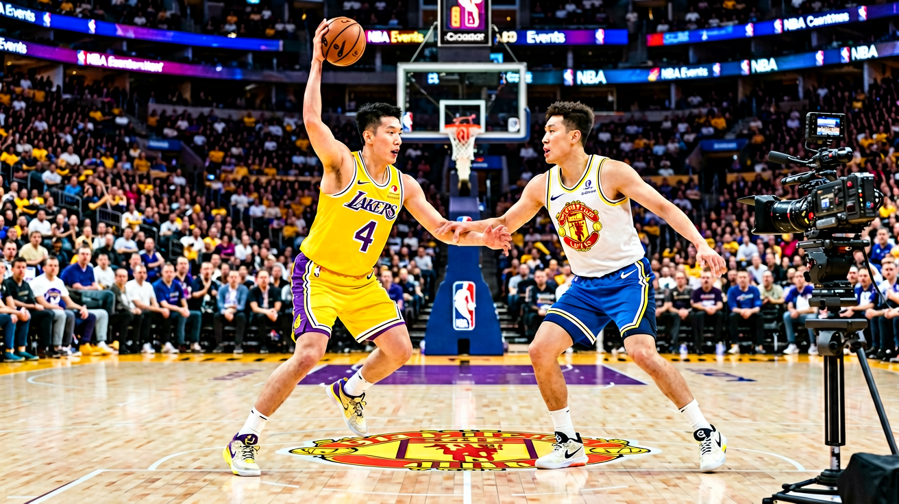 NBA常规赛湖人队与勇士队的精彩对决